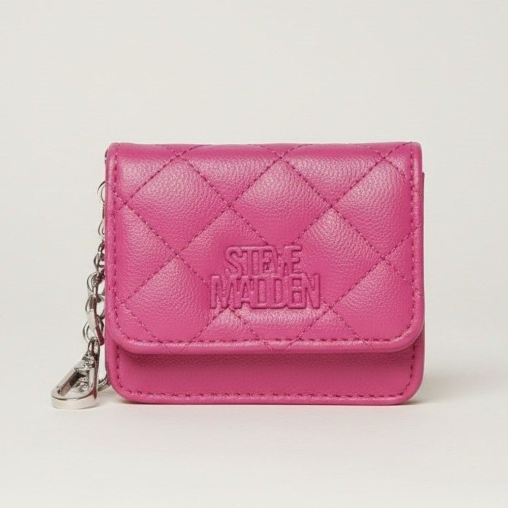 Pink Steve Madden wallet card case